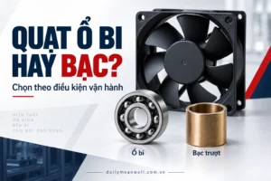 Quạt tản nhiệt ổ bi hay bạc bền hơn? Tuổi thọ khác nhau ra sao 3