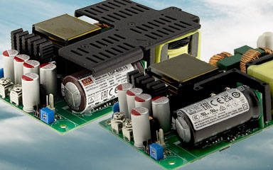 MEAN WELL Dòng LOP-400/500/600, Nguồn dạng PCB siêu mỏng 400W/500W/600W kích thước 5" x 3"