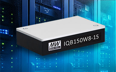 MEAN WELL Dòng IQB150W8, Bộ chuyển đổi DC/DC cách ly, ổn áp 150W dạng Quarter-Brick, ngõ vào siêu rộng 8:1
