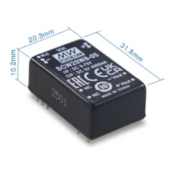 Module nguồn Meanwell DCW20W8-12 (20W ±12V 833mA)